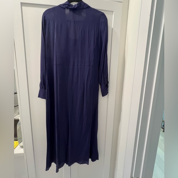 NWT Ted Baker Faithiy long sleeve Midi Dress in dark navy size TB 2 - Picture 7 of 8